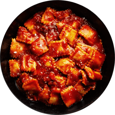 Ravioli in Fresh Tomato  Sauce