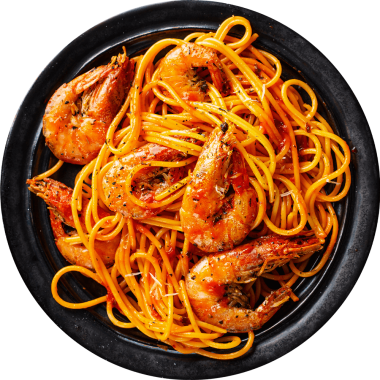 Seafood Pasta with  Sweet and Sour Sauce